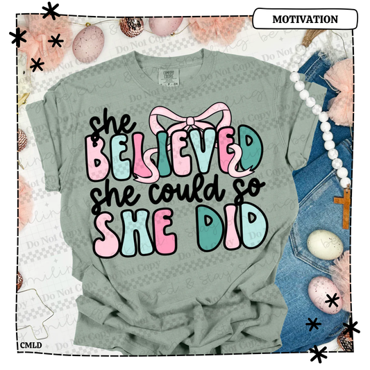 She Believed She Could So She Did