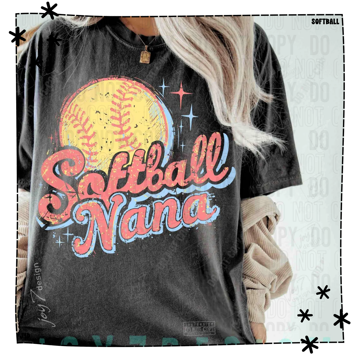 Softball Nana Vintage