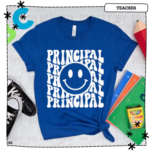 Stacked Retro Wavy Principal