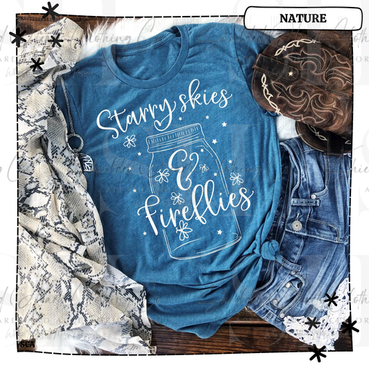 Starry Skies and Fireflies Shirt