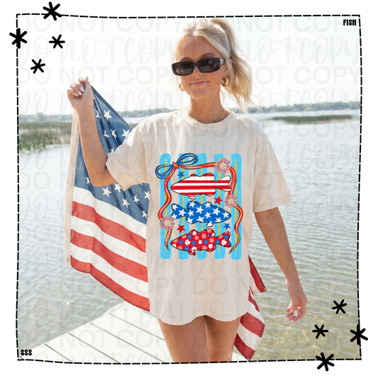 Striped Patriotic Fish