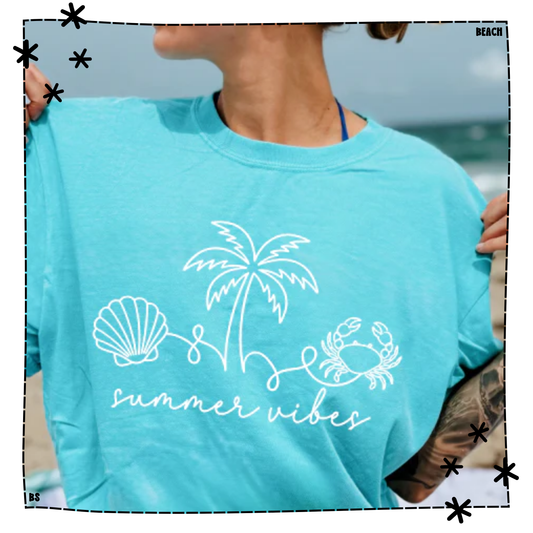 Summer Vibes Line Doodle
