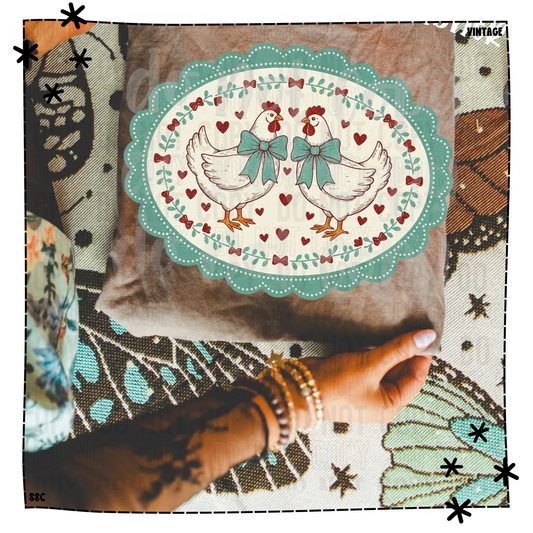 Thrifted Vintage Hens