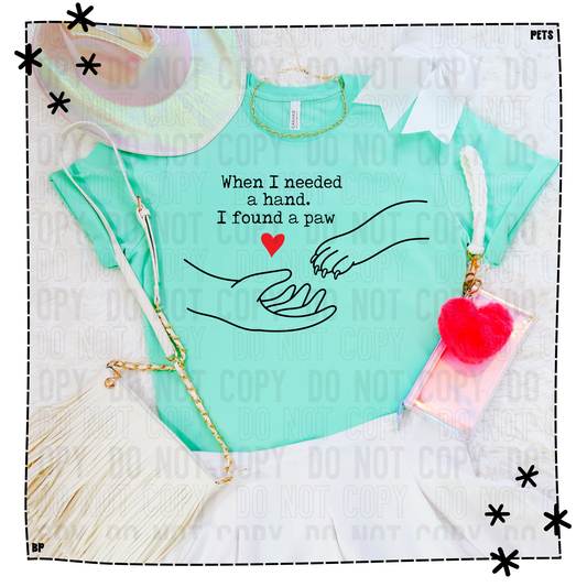 When I needed a Hand