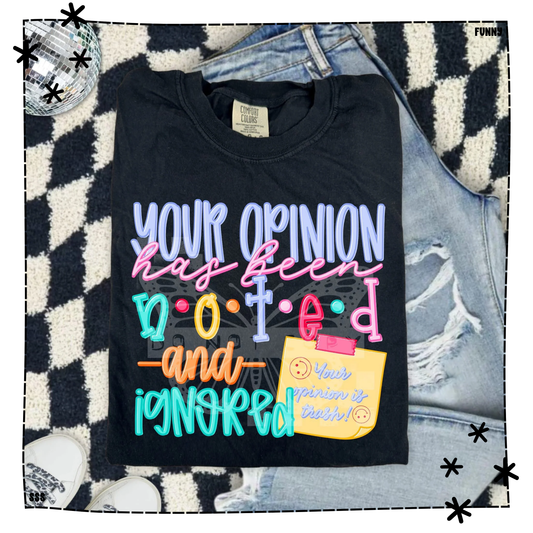 Your Opinion Has Been Voted And Ignored