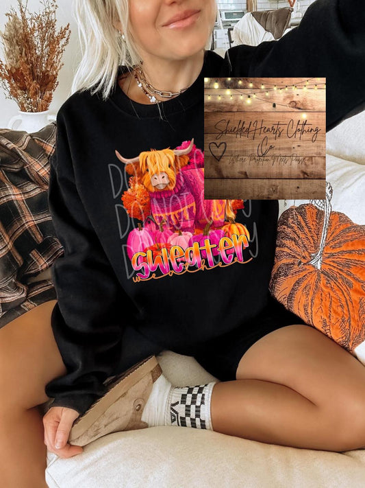 Highland Cow Sweater Shirt