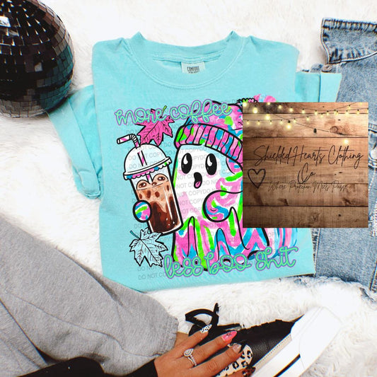 Ghost Ice Coffee Neon Shirt
