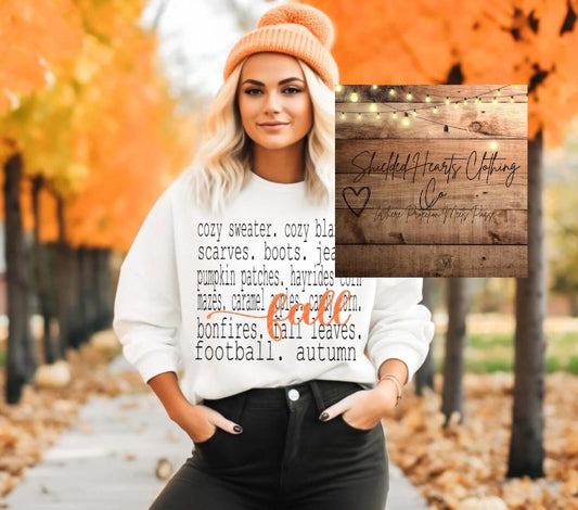 Fall Words Shirt