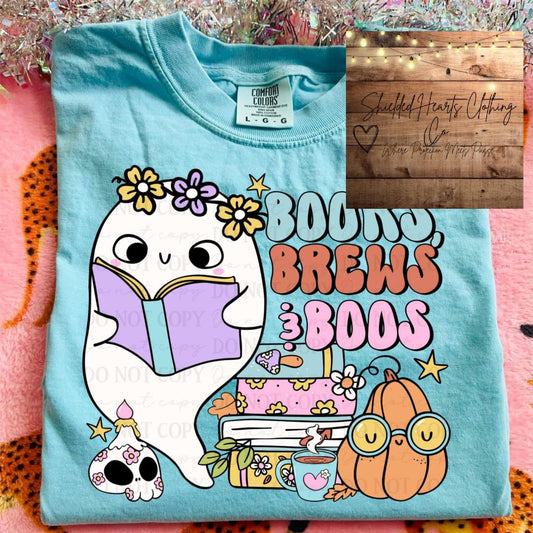 Books Brews and Boos Shirt