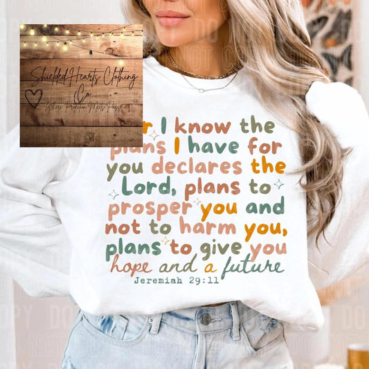 I Know The Plans You Have For Me Shirt