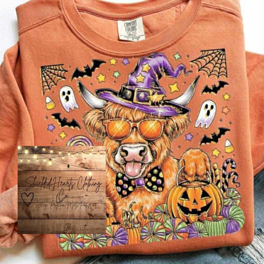 Halloween Highland Cow Shirt